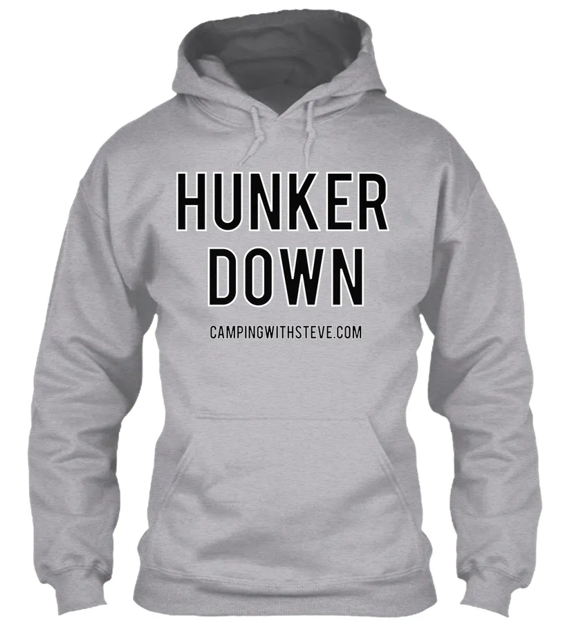 Here You Have It The Hunker Down Gear t-shirt